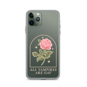 Pink Rose Clear iPhone Case
