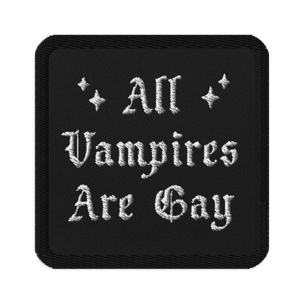 Embroidered Patch - All Vampires Are Gay - Image 3